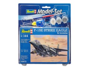 ערכת הרכבה- מטוס קרב F-15E Strike Eagle ופצצות (1:144)