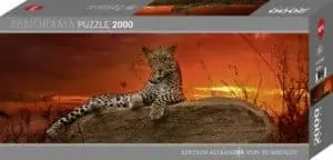 פאזל 2000 חל' פנורמי - נמר בשקיעה