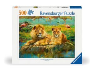 פאזל 500 חל' - אריות בסוואנה