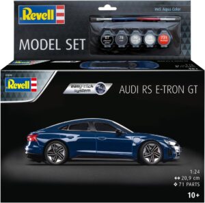 ערכת הרכבה - מכונית אאודי E-TRON GT כחולה - איזי קליק (1:24)