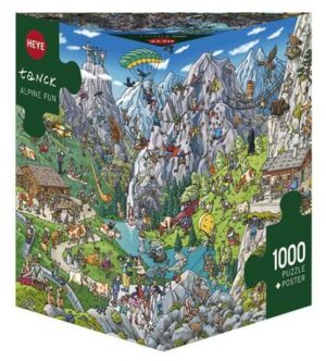 פאזל 1000 חל' משולש - חוויה באלפים