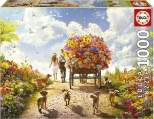 פאזל 1000 חל' - הובלת פרחים