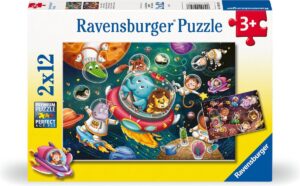 פאזל 2X12 חל' - בע"ח בחלל