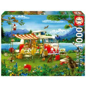 פאזל 1000 חל' - קמפינג בטבע בחופשה