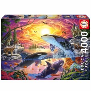 פאזל 4000 חל' - לוויתנים וזאבים