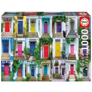 פאזל 1000 חל' - דלתות צבעוניות בנונטינג היל