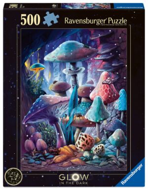 פאזל 500 חל' זוהר בחושך - פטריות באור ירח