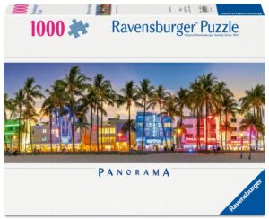 פאזל 1000 חל' פנורמי - ערב זוהר במיאמי ביץ'