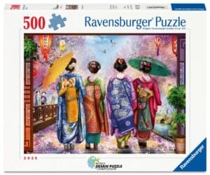 פאזל 500 חל' - חבורת יפניות בפריחת הדובדבן