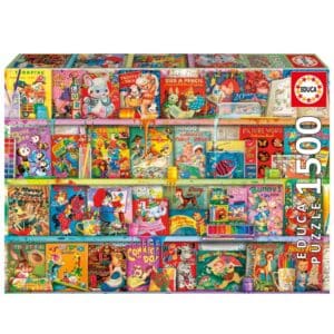 פאזל 1500 חל' - פינת הספרים הקיטשיים והכיפיים