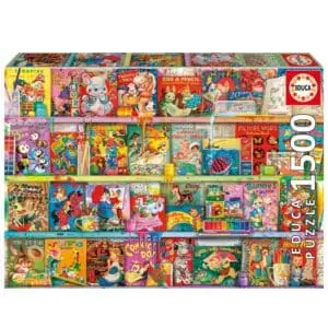 פאזל 1500 חל' - פינת הספרים הקיטשיים והכיפיים