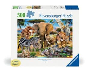 פאזל 500 חל' גדולים - משפחות חיות בר
